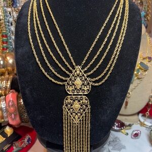 VTG~Goldette Festoon Necklace